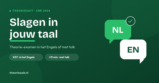 Theorie-examen in het Engels of met tolk halen bij Theoriesait — slagen in jouw taal (2026)